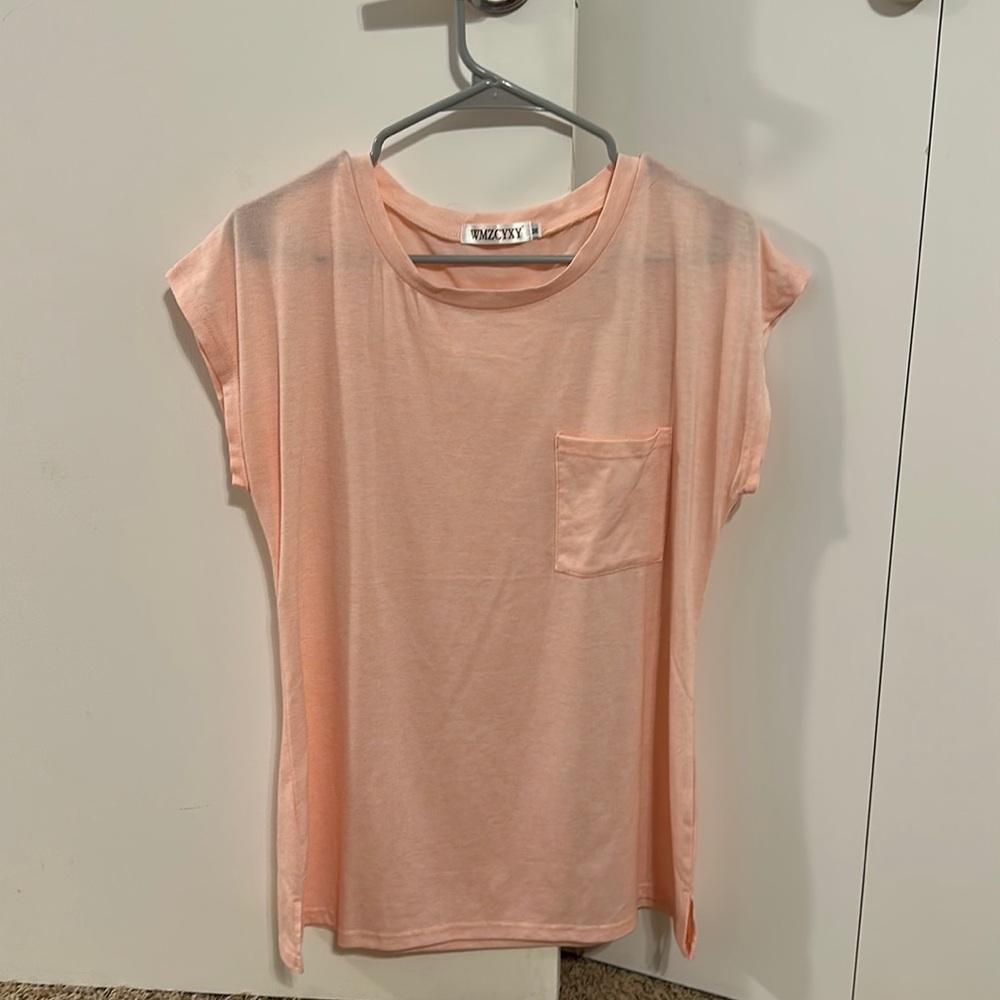 Light pink short sleeve shirt